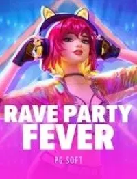 rave party fever slot logo